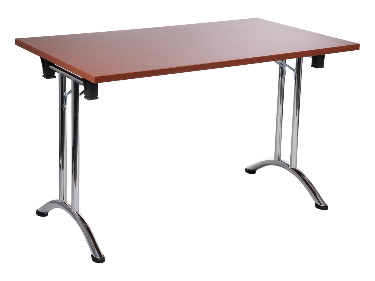 ALB-SC-922-59CH összecsukható asztal krómozott íves lábbal (160 cm)