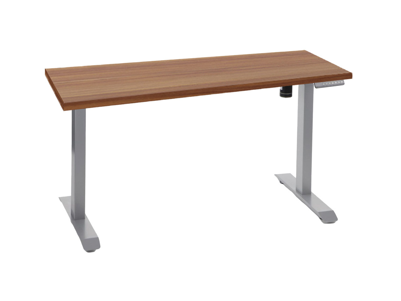 ALB-UT01N-2T/A egymotoros állítható magasságú íróasztal szürke vázzal (150 cm)