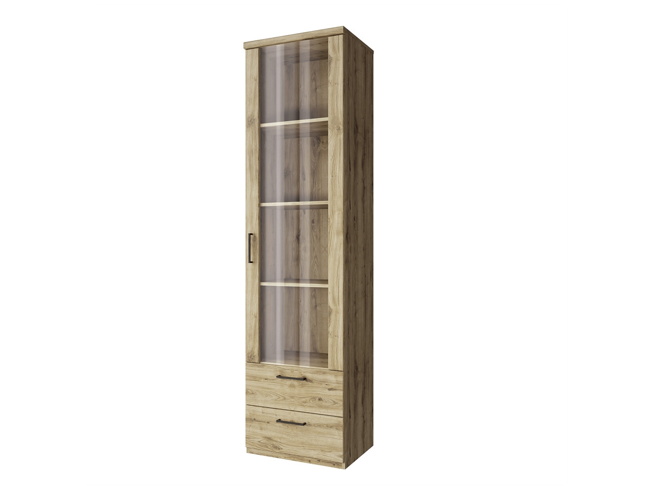 BAL-Doorset W1W2S polcos vitrin fiókokkal
