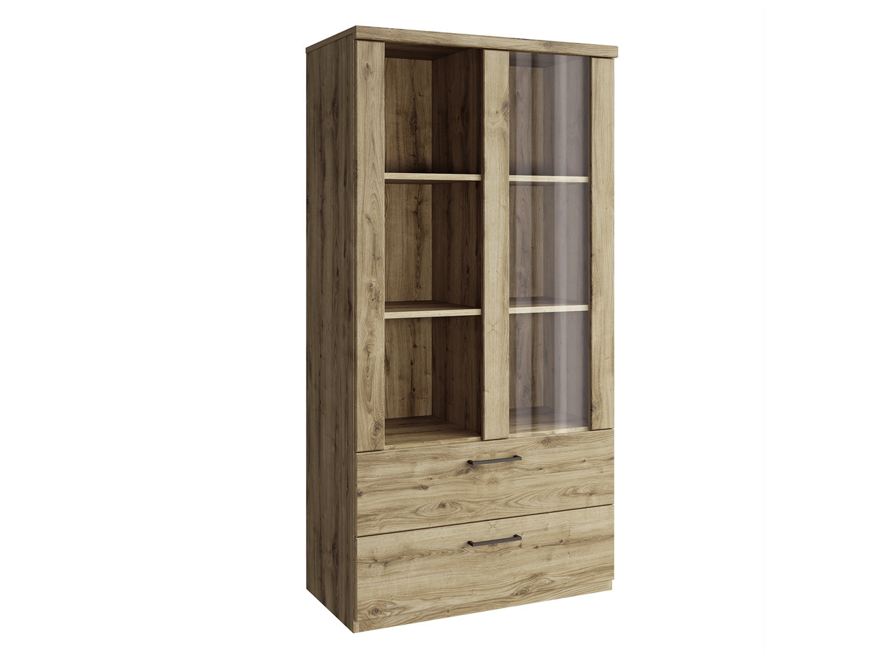 BAL-Doorset WN1W2S alacsony vitrin fiókokkal