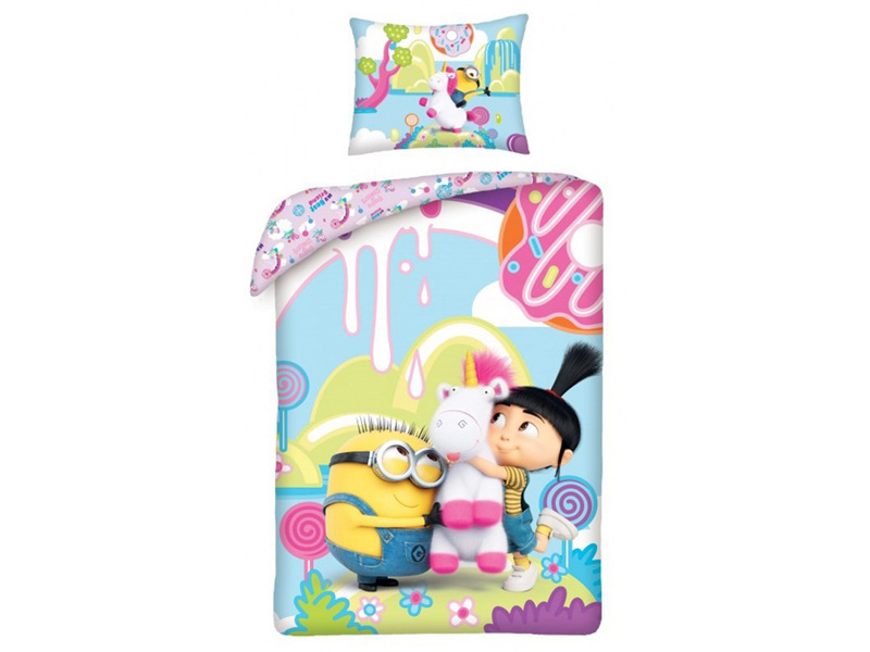 HTX-MIN-9900BL ágyneműhuzat Minionos mintával
