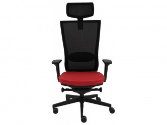 GRO-Marti BS HD Black karfás főnöki forgószék fejtámlával 2