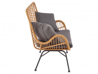 HAL-Ikaro XL rattan hatású kétszemélyes kanapé 2