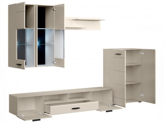 HAL-Valetta modern nappali fal LED világítással 3