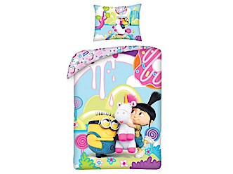 HTX-MIN-9900BL ágyneműhuzat Minionos mintával