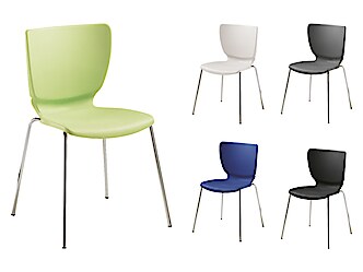 LIN-Mono Colorplast Crom műanyag szék