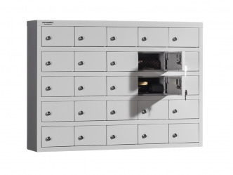 MET-BOX 5/25 NEW fali kisrekeszes értékmegőrző szekrény 25 rekesszel 2
