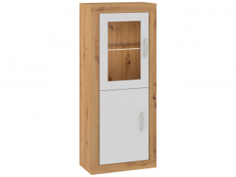 NAP-Verin 16 1DW modern kétajtós vitrines szekrény