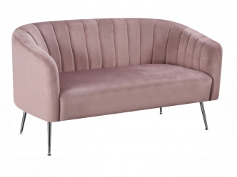 TEM-Bagy modern kétszemélyes design kanapé ezüst színű lábakkal