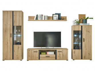 TEM-Kanode modern nappali fal LED világítással