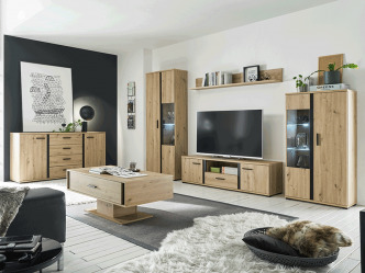 TEM-Kanode modern nappali fal LED világítással 3