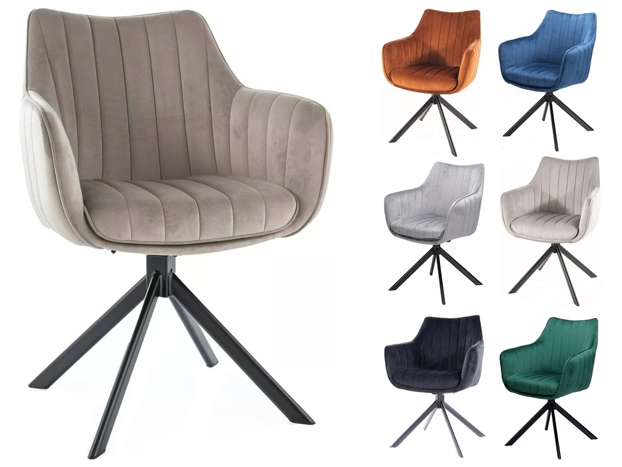 SIG-Azalia Velvet modern fotel szövet kárpitozással